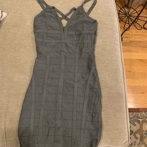 Green mini dress by Bebe